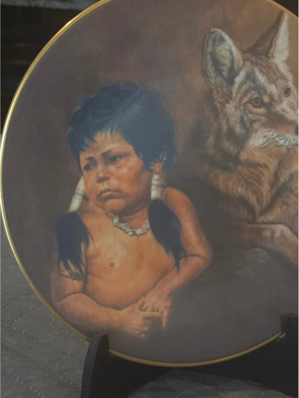 Vintage 1978 Gregory Perillo Mighty Sioux Collector Plate 8.25